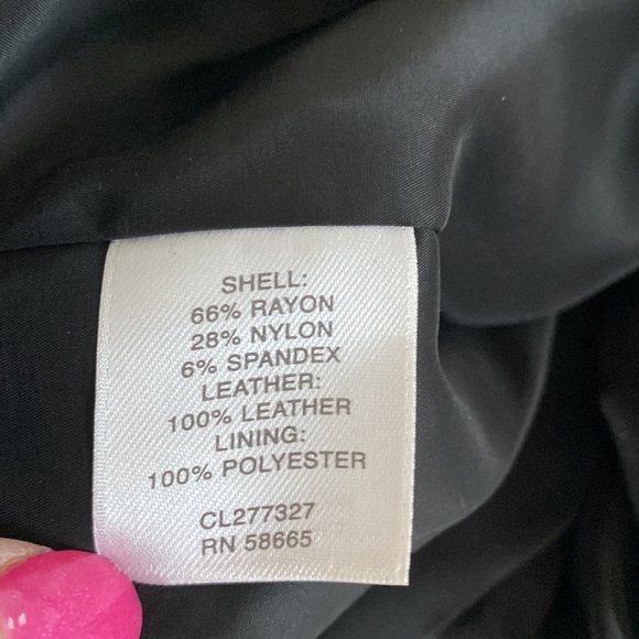 NWT Classiques Entier Leather and Ponte Dress - Picture 5 of 10